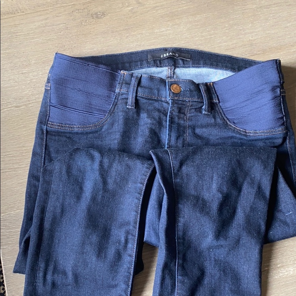 J Brand maternity jeans- under the belly style